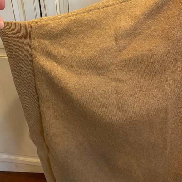 Banana Republic Size M/L Tan Sweater Poncho Cape - Picture 9 of 13